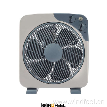 aluminum motor blue color box fan with timer